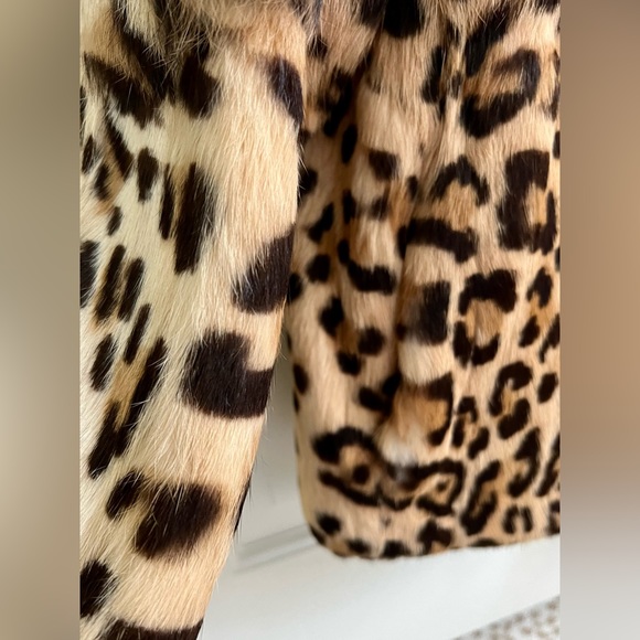 MOSCHINO Cheap and Chic leopard print rabbit fur jacket - Picture 10 of 16